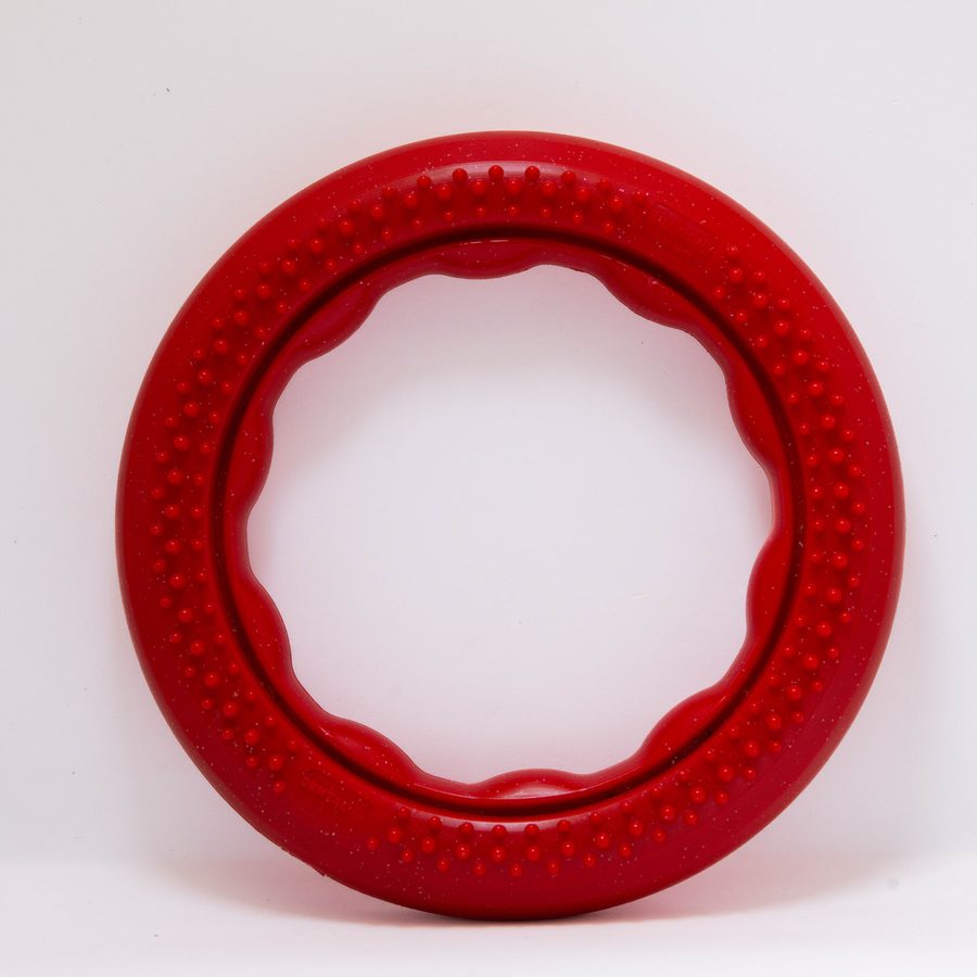 Dental Play The Ring vista frontale - Anello dentale arancione PETX